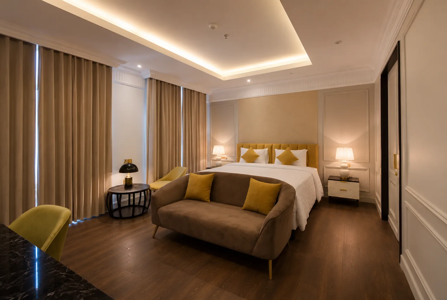 Suite at Maia Hotel Jakarta with separate living area